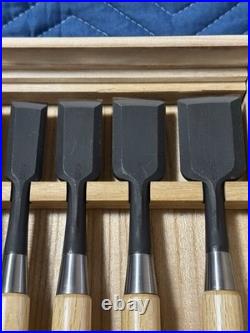 Kiyohisa Watanabe kiyoe Japanese Bench Chisels Oire Nomi Set of 10 Unused