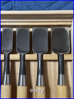 Kiyohisa Watanabe kiyoe Japanese Bench Chisels Oire Nomi Set of 10 Unused