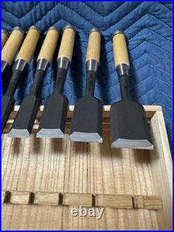 Kiyohisa Watanabe kiyoe Japanese Bench Chisels Oire Nomi Set of 10 Unused