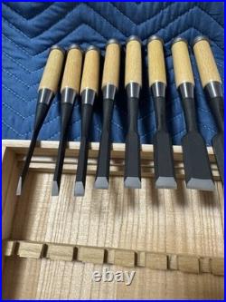 Kiyohisa Watanabe kiyoe Japanese Bench Chisels Oire Nomi Set of 10 Unused