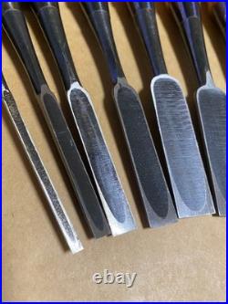 Koryu Oire Nomi Japanese Woodworking Chisel Set 9pcs NOS Unused Japan