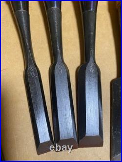 Koryu Oire Nomi Japanese Woodworking Chisel Set 9pcs NOS Unused Japan