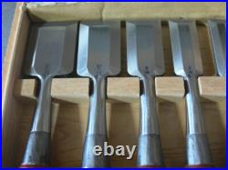 Koshihiko Oire Nomi Japanese Bench Chisel Set of 10 Polished / Migaki Finish