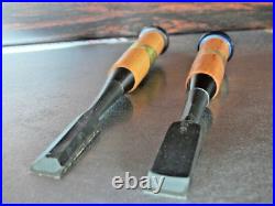 Koshihiko Oire Nomi White Steel #1 Japanese Bench Chisel 15mm 18mm Set of 2