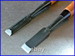 Koshihiko Oire Nomi White Steel #1 Japanese Bench Chisel 15mm 18mm Set of 2