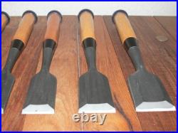 Koshitaka Vintage Japanese Timber Chisel Tataki Nomi Set of 7 Takagi Koujiro Koshitaka Vintage Japanese Timber Chisel Tataki Nomi Set of 7 Takagi Koujiro