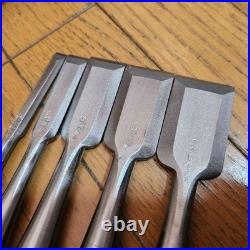 Kotetsu Oire Nomi Japanese Bench Chisels High Speed Steel Set of 5 New