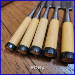 Kotetsu Oire Nomi Japanese Bench Chisels High Speed Steel Set of 5 New