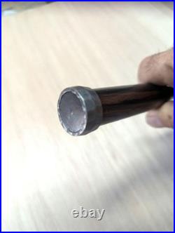 Kunikei Damascus Oire Nomi Japanese Bench Chisel 24mm Ebony 2-hollows Back