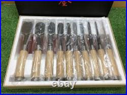Kunikei Japanese Bench Chisels Pairing Oire Nomi Set of 10 White Steel #2