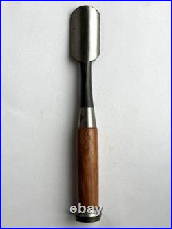 Kunikei Japanese Round Gouge Chisel Sotomaru Nomi 30mm / 220mm Used