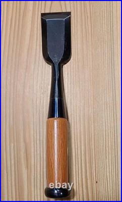 Kunitoshi Japanese Chisel Nomi 36mm White Steel Oire Red Oak Tool Japan Used