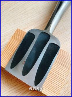 Kunitoshi Oire Nomi Japanese Bench Chisels Daikokuten 3Hollows Ura 42mm Used
