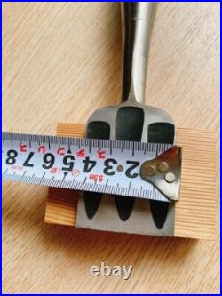 Kunitoshi Oire Nomi Japanese Bench Chisels Daikokuten 3Hollows Ura 42mm Used