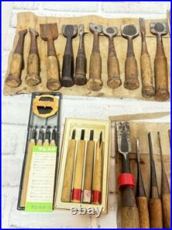 Lot fo 110 Japanese Nomi Chisel Vintage Old Retro Oire Tools Bulk Sale F/S