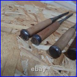 Lot of 10 Japanese Oire Nomi Bench Chisels 1-14 Bu Kyugoro & Others with Case