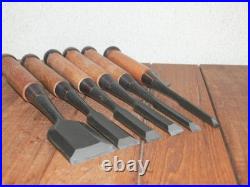 Masahiko Japanese Bench Chisels Oire Nomi Set of 6 Fujikura Mannosuke Made Masahiko Japanese Bench Chisels Oire Nomi Set of 6 Fujikura Mannosuke Made