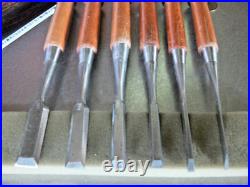 Masakiyo Oire Nomi Japanese Bench Chisel Mulch Hollows Ura Set of 6 Unused