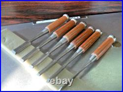 Masakiyo Oire Nomi Japanese Bench Chisel Mulch Hollows Ura Set of 6 Unused