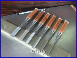 Masakiyo Oire Nomi Japanese Bench Chisel Mulch Hollows Ura Set of 6 Unused