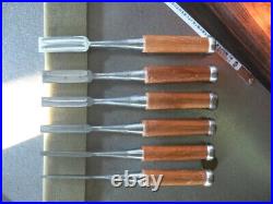 Masakiyo Oire Nomi Japanese Bench Chisel Mulch Hollows Ura Set of 6 Unused