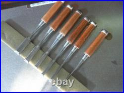 Masakiyo Oire Nomi Japanese Bench Chisel Mulch Hollows Ura Set of 6 Unused