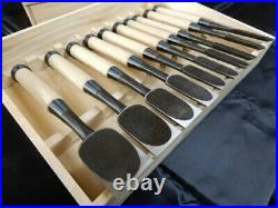 Masashige Oire Nomi Japanese Bench Chisel Set of 10 White Steel 2 Banshu Miki