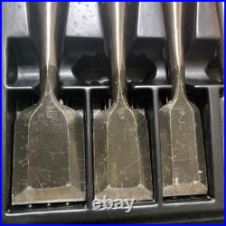 Matsuhiro Japanese Bench Chisels Nomi Set of 10 With Box Unused
