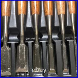 Matsuhiro Japanese Bench Chisels Nomi Set of 10 With Box Unused