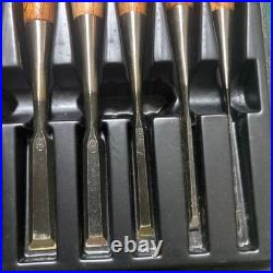 Matsuhiro Japanese Bench Chisels Nomi Set of 10 With Box Unused
