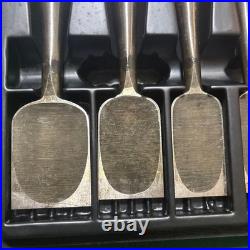 Matsuhiro Japanese Bench Chisels Nomi Set of 10 With Box Unused