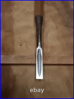 Mi Hidari Shigehiro Oire Nomi Japanese Bench chisels 9mm / 235mm Used