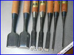 Motomiya Yoshimasa Oire Nomi Japanese Bench Chisels set of 7 Motomiya Yoshimasa Oire Nomi Japanese Bench Chisels set of 7