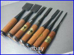 Motomiya Yoshimasa Oire Nomi Japanese Bench Chisels set of 7 Motomiya Yoshimasa Oire Nomi Japanese Bench Chisels set of 7
