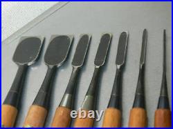 Motomiya Yoshimasa Oire Nomi Japanese Bench Chisels set of 7 Motomiya Yoshimasa Oire Nomi Japanese Bench Chisels set of 7