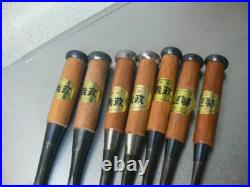 Motomiya Yoshimasa Oire Nomi Japanese Bench Chisels set of 7 Motomiya Yoshimasa Oire Nomi Japanese Bench Chisels set of 7