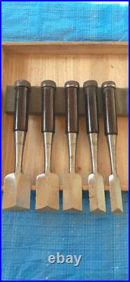 Munechika Oire Nomi Japanese Chisel Inscription 10-piece set Carpenter's Tool