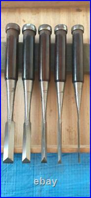 Munechika Oire Nomi Japanese Chisel Inscription 10-piece set Carpenter's Tool