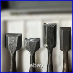 Musoken Oire Nomi Chisel Set Ebony Handle Mitsu-Ura Japanese Carpentry