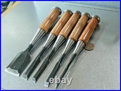 Musoken Oire Nomi Japanese Bench Chisel Set of 5 Unused