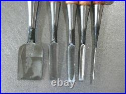 Musoken Oire Nomi Japanese Bench Chisel Set of 5 Unused