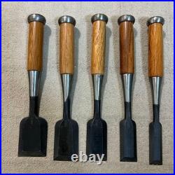 NOS Vintage Seikichi Japanese Oire Nomi Chisels Full Set 10pcs Boxed Unused