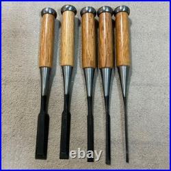 NOS Vintage Seikichi Japanese Oire Nomi Chisels Full Set 10pcs Boxed Unused