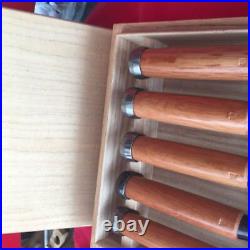 Nagahiro Japanese Bench Chisels Rare Mentori Oire Nomi Set of 5 Red Oak