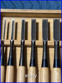 Nagahiro Oire Nomi Japanese Chisel Set 10pcs Wooden Box