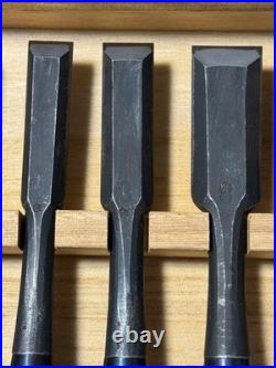 Nagahiro Oire Nomi Japanese Chisel Set 10pcs Wooden Box