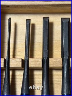 Nagahiro Oire Nomi Japanese Chisel Set 10pcs Wooden Box