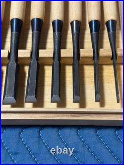 Nagahiro Oire Nomi Japanese Chisel Set 10pcs Wooden Box