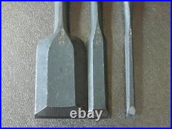 Naoyuki Japanese Bench Chisels Oire Nomi Mentori Set of 3 Used