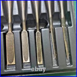 Near Unused Matsuhiro Japanese Oire Nomi Chisels Full Set of 10 Boxed